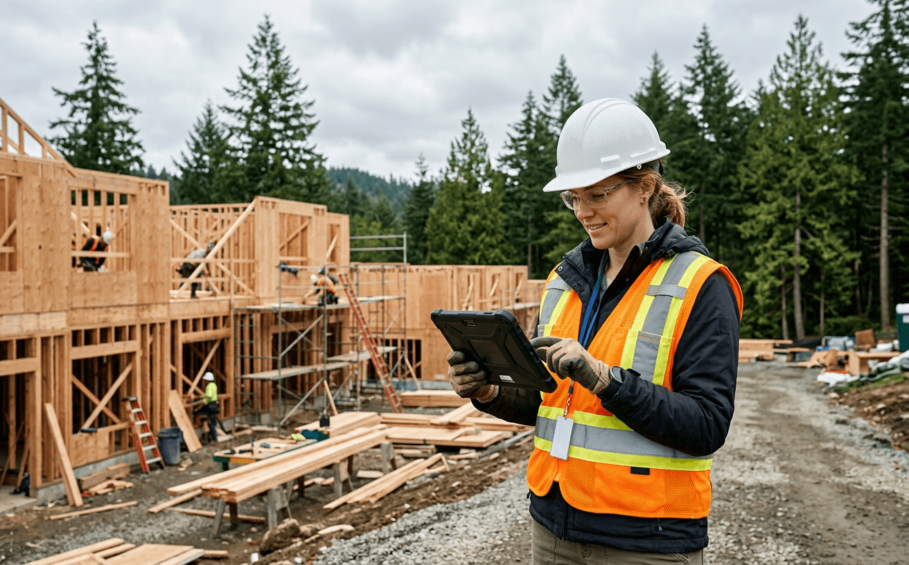Construction workplace